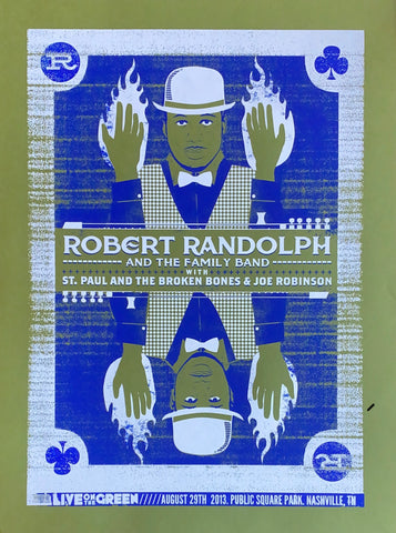 Robert Randolph & The Family Band, St Paul & the Broken Bones, and Joe Robinson 2013 LOTG Poster