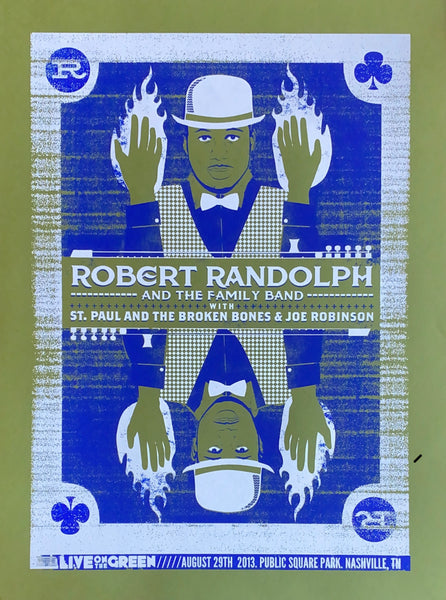Robert Randolph & The Family Band, St Paul & the Broken Bones, and Joe Robinson 2013 LOTG Poster
