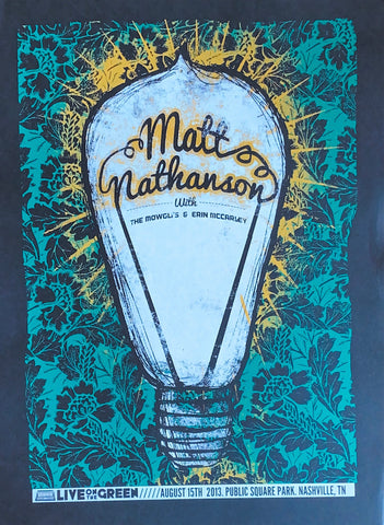 Matt Nathanson, The Mowglis, & Erin McCarley - LOTG 2013 Poster